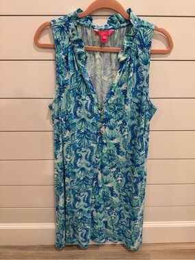 Lilly Pulizter Azlynn Ruffle Collar Mini Dress
